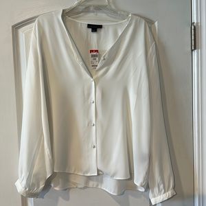 Blouse NWT. Long sleeves. Button up.